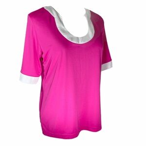 Cracked Wheat Scoop Neck Golf Blouse size M